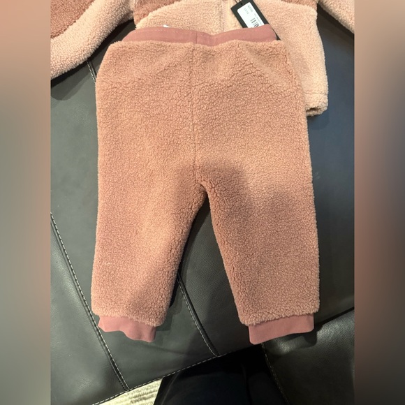 KITH Kids Baby faux Sherpa fleece hoodie pants set Dusty Quartz 12/18months NWT - Picture 5 of 9